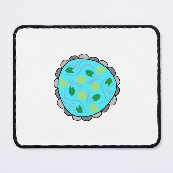 Item preview, Lillypad Pond With Rocks designed and sold by Happyhidayat.