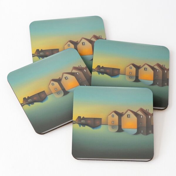 Item preview, Houses by lake designed and sold by George Hutton Hunter.