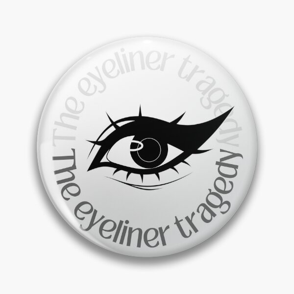 Item preview, The Eyeliner Tragedy | Eyeliner Memes Bold Wing designed and sold by ObsidianDaz.