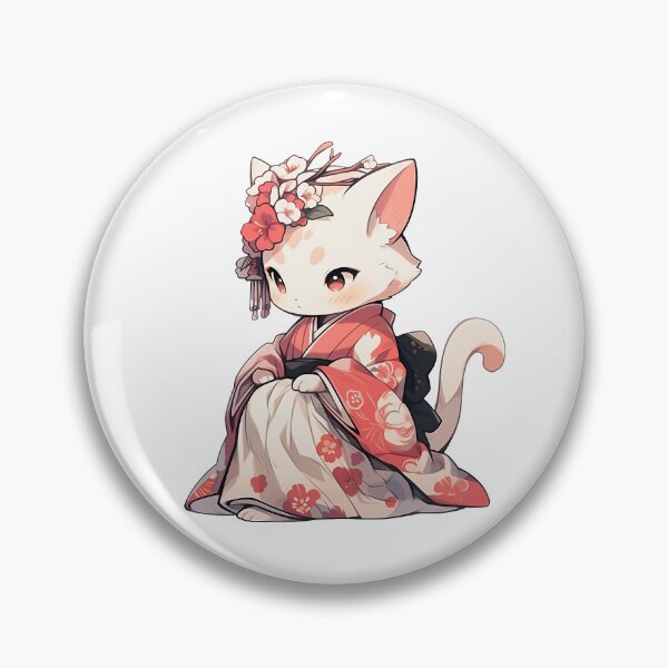 Artikelvorschau, Süße Kawaii japanische Maiko-Katze entworfen und verkauft von CozyKawaiiArt.