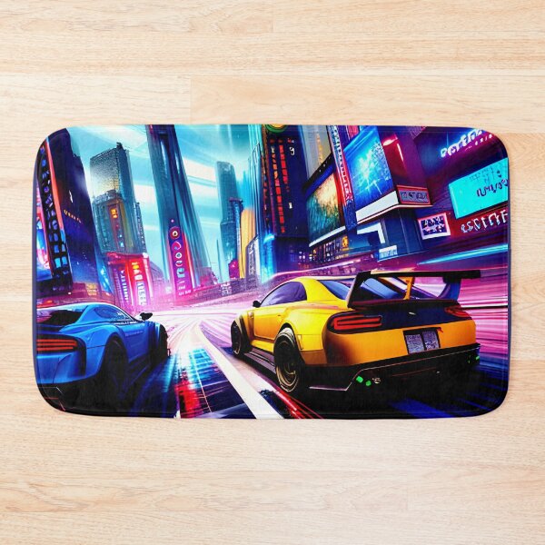 Item preview, Blue V's Yellow Nitro Racing designed and sold by Ink Art Design.