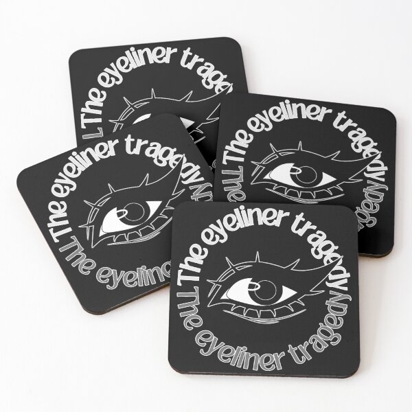 Item preview, The Eyeliner Tragedy | Eyeliner Memes Bold Wing designed and sold by ObsidianDaz.