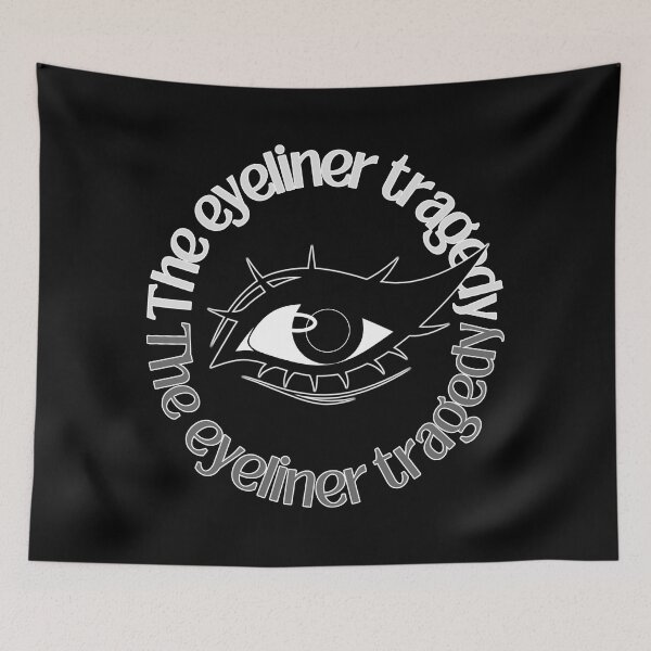 Item preview, The Eyeliner Tragedy | Eyeliner Memes Bold Wing designed and sold by ObsidianDaz.
