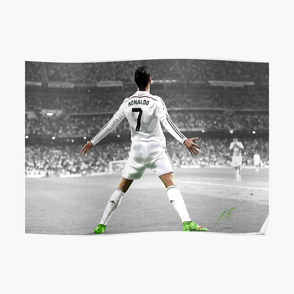 Art Poster Real Madrid Football Cristiano Ronaldo Super Team 36 27x40" Silk N099 