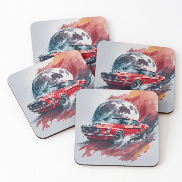 Item preview, Celestial Speed: Mustang's Lunar Drift Adventure designed and sold by ArtsyFusion.