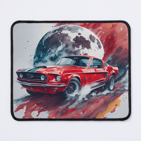 Item preview, Celestial Speed: Mustang's Lunar Drift Adventure designed and sold by ArtsyFusion.