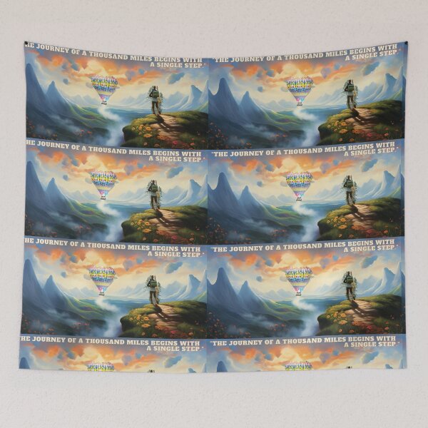 Item preview, The journey of a thousand miles begins with a single step. designed and sold by warayut.