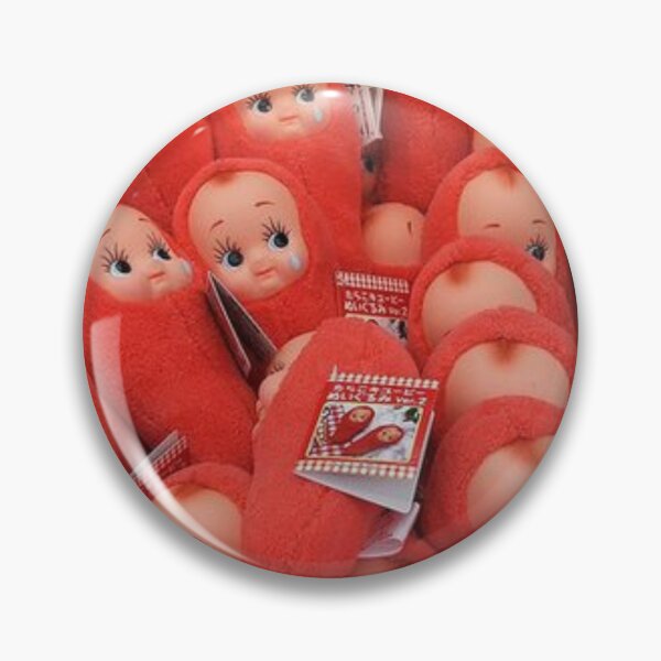 Item preview, Chilli Pepper Doll Pin Button designed and sold by roombatic.
