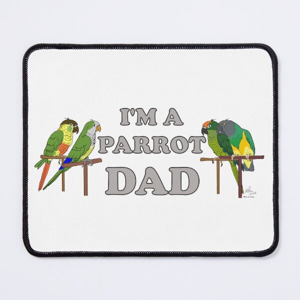 Item preview, Parrot Dad - Peach Front, Green Cheek, Qaker, Senegal designed and sold by Laughing Parrot Studio.