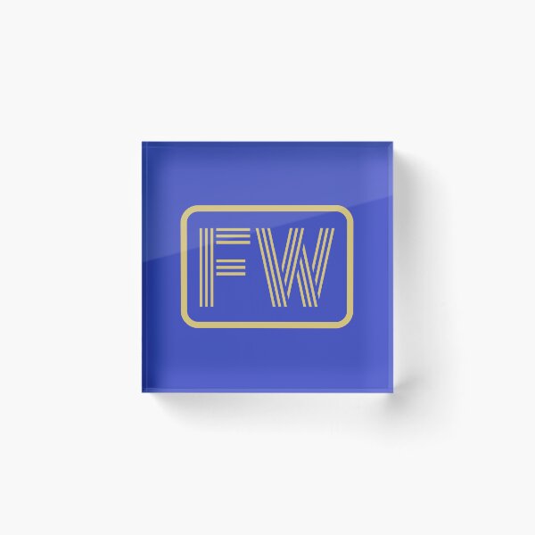 Item preview, FW Initials Gold Geometric Letters designed and sold by Jeallan Designs.