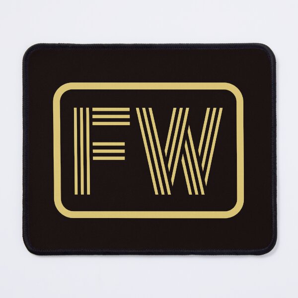 Item preview, FW Initials Gold Geometric Letters designed and sold by Jeallan Designs.