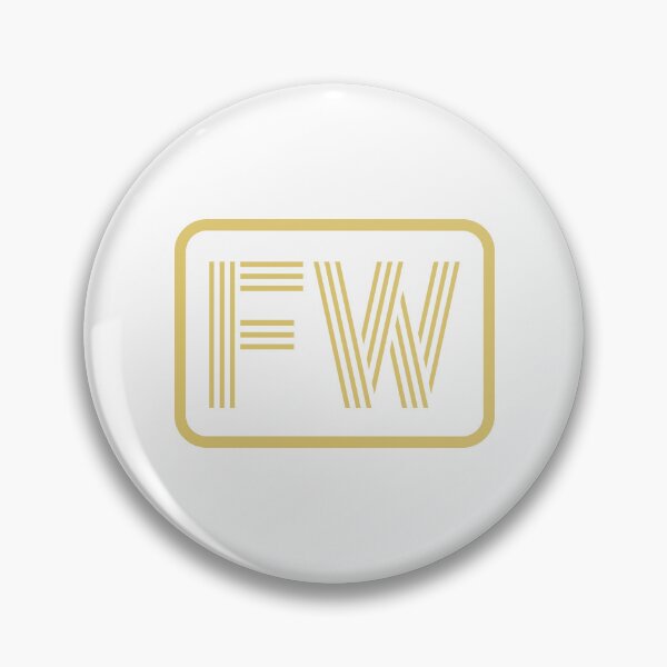 Item preview, FW Initials Gold Geometric Letters designed and sold by Jeallan Designs.