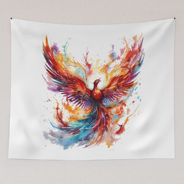 Item preview, Watercolour Mighty Phoenix  designed and sold by Nioon.