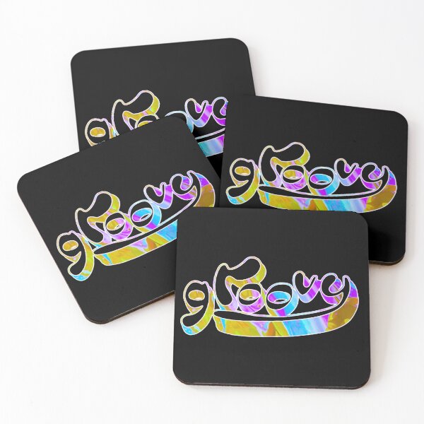 Item preview, Groovy 70's inspired text with Watercolors  designed and sold by SmileThreads.