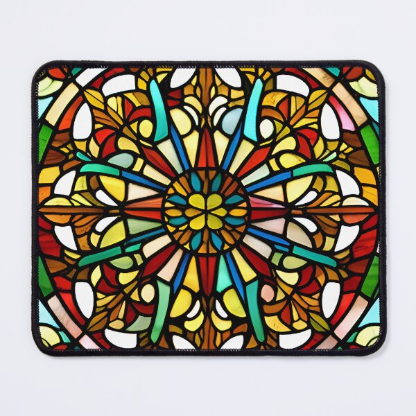 Item preview, stained glass square pattern designed and sold by DRAGONFIASCO.