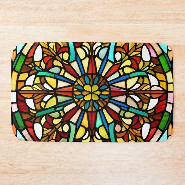 Item preview, stained glass square pattern designed and sold by DRAGONFIASCO.