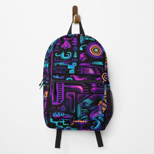 Item preview, Blacklight mexican Huichol art onix Poster designed and sold by Atelier-Arcano.