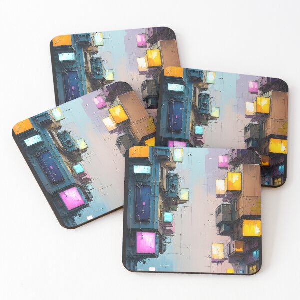 Item preview, cyberpunk pastel oil painting designed and sold by defpoint.