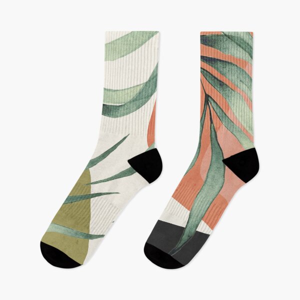 Item preview, Modern Abstract Art Tropical Leaves 6 designed and sold by ThingDesign.