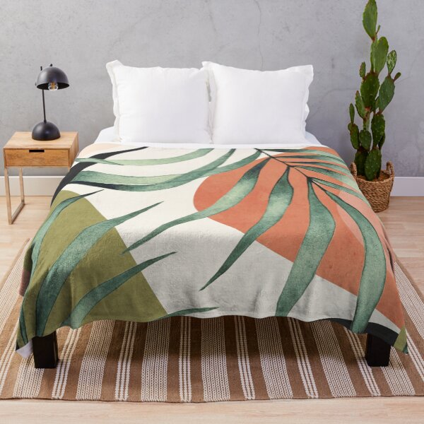 Item preview, Modern Abstract Art Tropical Leaves 6 designed and sold by ThingDesign.
