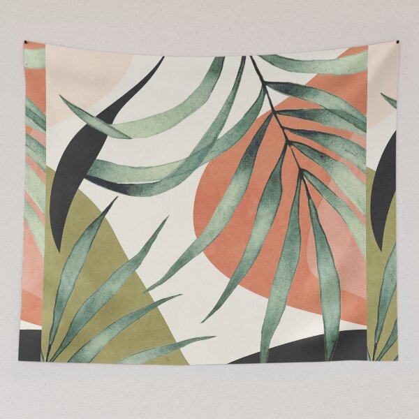 Item preview, Modern Abstract Art Tropical Leaves 6 designed and sold by ThingDesign.