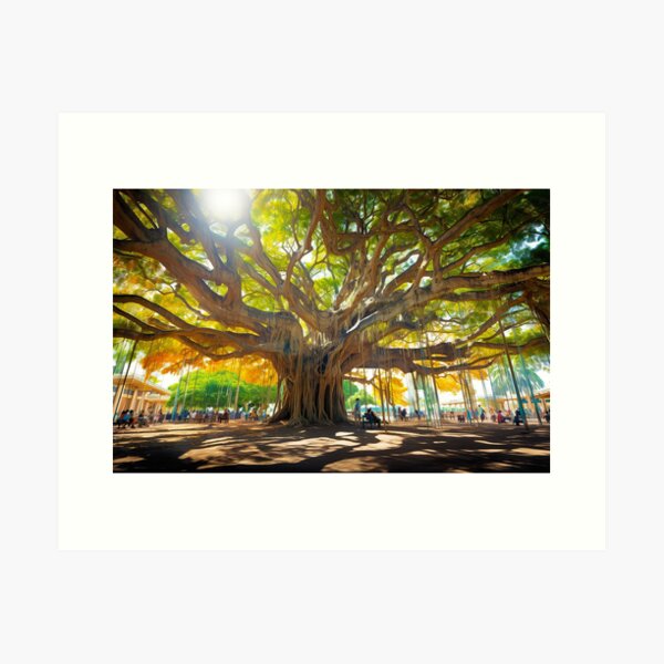 Item preview, Majestic Canopy: Lahaina's Banyan Tree designed and sold by Digi-Artsy.