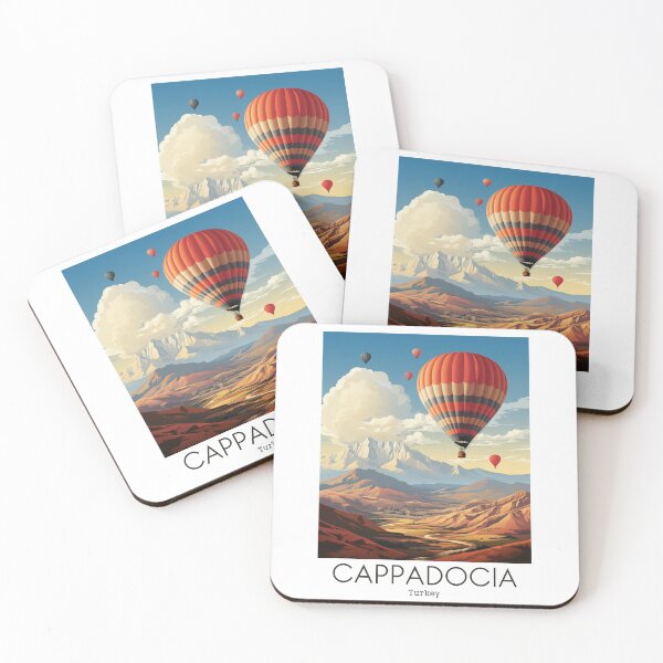 Item preview, A Vintage Travel Illustration of the Cappadocia - Turkey designed and sold by GoodOldVintage.