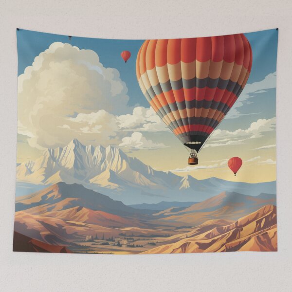 Item preview, A Vintage Travel Illustration of the Cappadocia - Turkey designed and sold by GoodOldVintage.