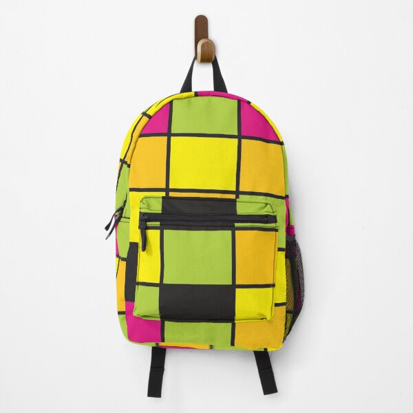 Item preview, Bright Neon Colored Squares Pattern designed and sold by ValeriesGallery.