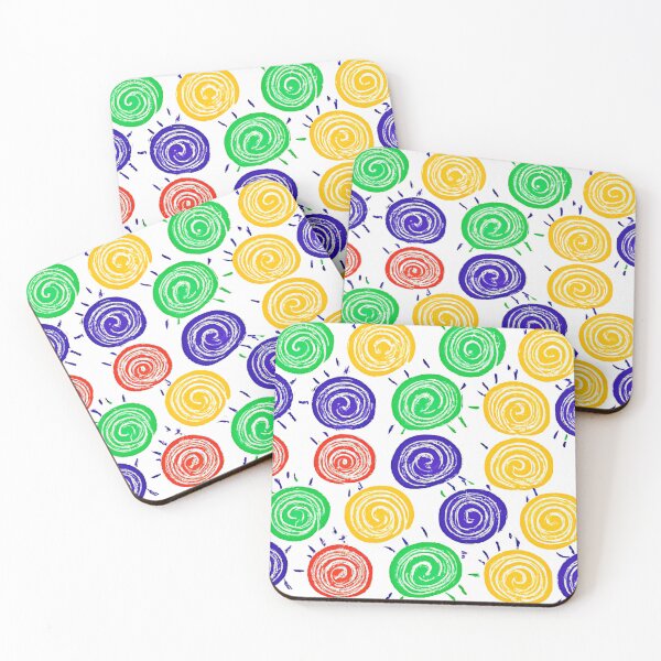Item preview,  Colorful Abstract Pattern Design with Spirals designed and sold by Health And Fitness Posts e-Store.