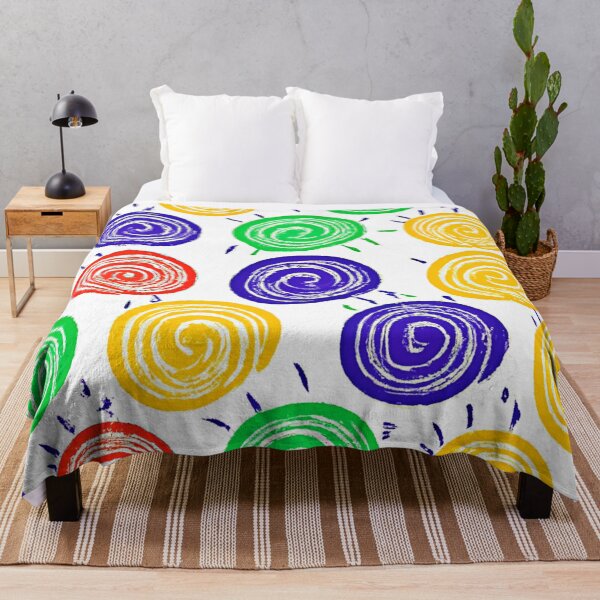 Item preview, Colorful Abstract Pattern Design with Spirals designed and sold by Health And Fitness Posts e-Store.