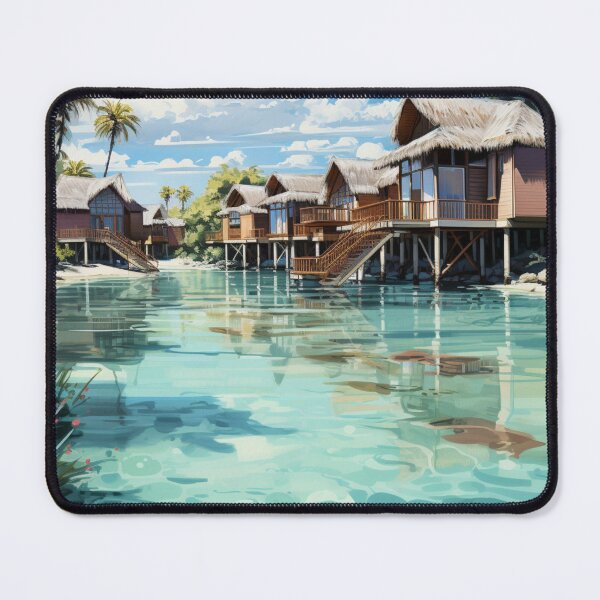 Item preview, A Vintage Travel Illustration of the Republic of Maldives designed and sold by GoodOldVintage.