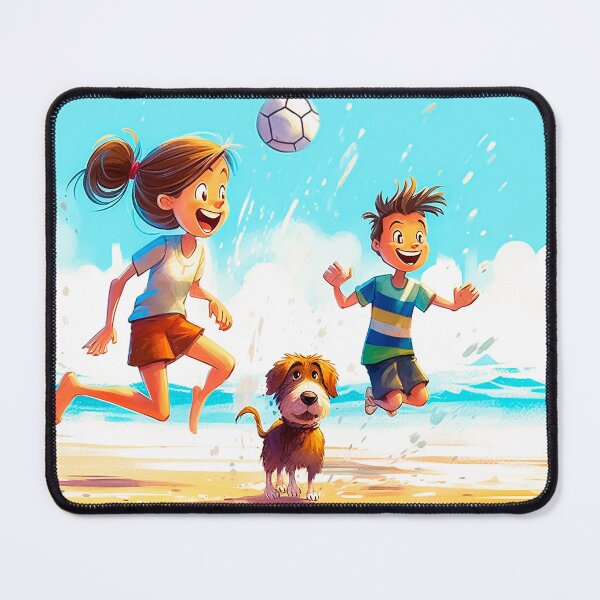 Item preview, Playing on beach designed and sold by SteadyRolling.
