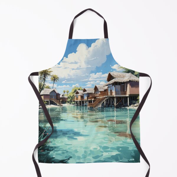 Item preview, A Vintage Travel Illustration of the Republic of Maldives designed and sold by GoodOldVintage.