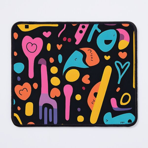 Item preview, Vivid Constellation: Multicolored Objects on Black designed and sold by ArrangedDesigns.
