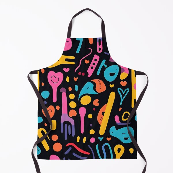 Item preview, Vivid Constellation: Multicolored Objects on Black designed and sold by ArrangedDesigns.