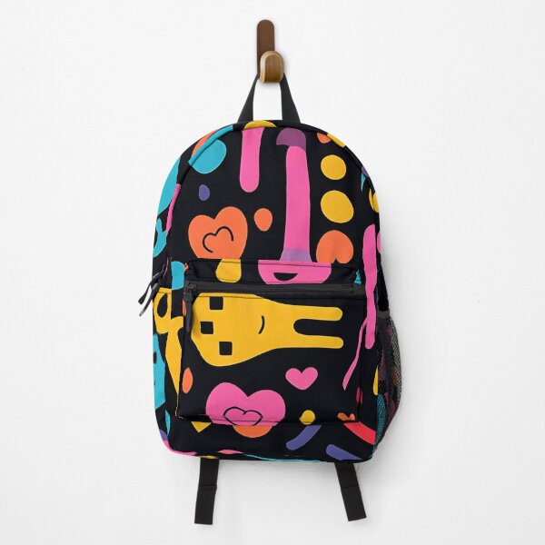 Item preview, Vivid Constellation: Multicolored Objects on Black designed and sold by ArrangedDesigns.