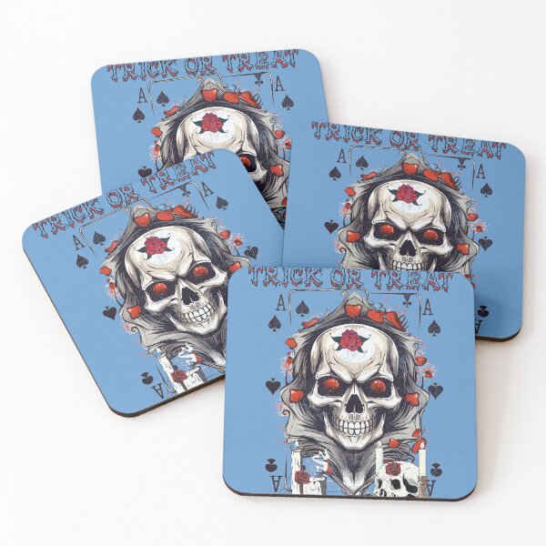 Item preview, Spooky Flush of Hearts: Halloween Skull Card Design designed and sold by PatriciaReyes.