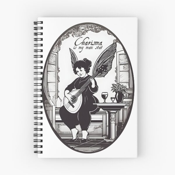 Item preview, Fairy Bard Playing Lute - Charisma Max designed and sold by DiceyThreads.