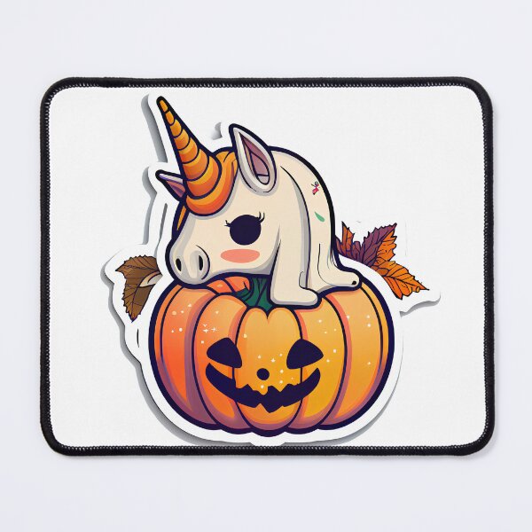 Item preview, unicorn pumpkin Halloween sticker style2 designed and sold by Zwzc.