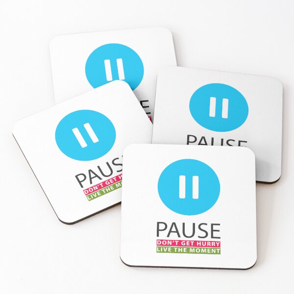 Item preview, Pause on White designed and sold by IDEZIGN2017.