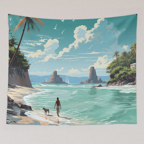 Item preview, A Vintage Travel Illustration of the Republic of Maldives designed and sold by GoodOldVintage.
