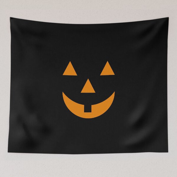 Item preview, Orange color Simplistic Pumpkin Face - halloween outfit designed and sold by EmeraldeaArt.