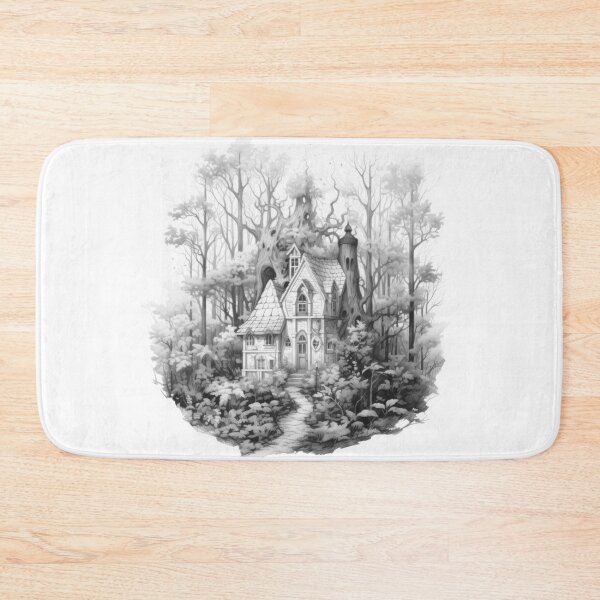 Item preview, Witch House Dark Gothic Halloween Fantasy House In The Forest designed and sold by Tomioka-Art.