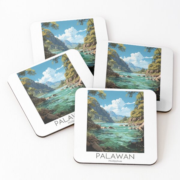 Item preview, A Vintage Travel Illustration of the Palawan - Philippines designed and sold by GoodOldVintage.