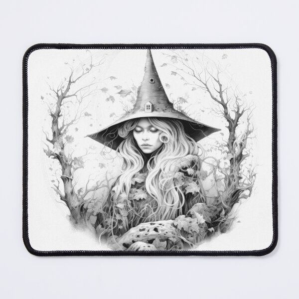 Item preview, Forest Witch Dark Gothic Halloween Fantasy Witch Hat designed and sold by Tomioka-Art.