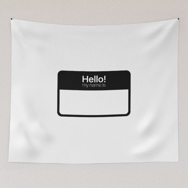 Item preview,  My Name Is Sticker Write On Me Name Tag designed and sold by by-oaz.