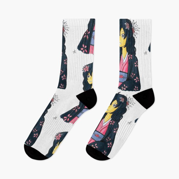 Item preview, Woman in kimono "Onigiri" designed and sold by Anmioma.