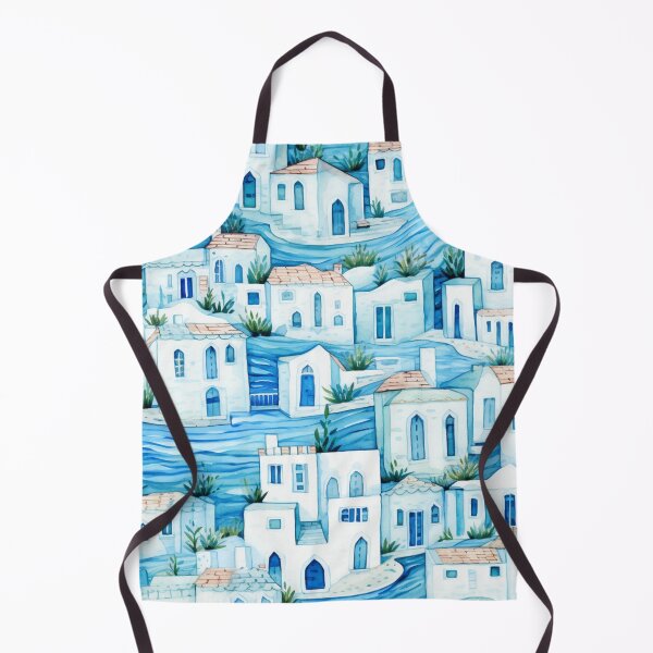 Item preview, Charming Aegean Dreams 08: Blue Greek Houses designed and sold by OurBarcode.