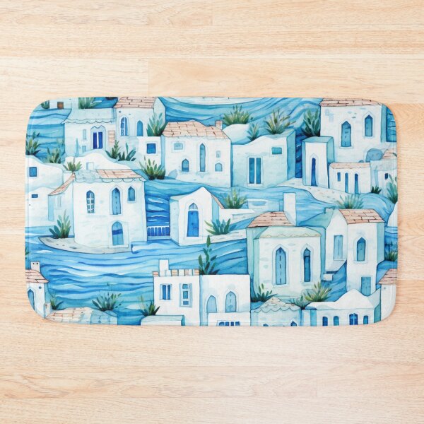 Item preview, Charming Aegean Dreams 08: Blue Greek Houses designed and sold by OurBarcode.
